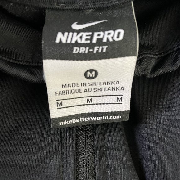 Nike Pro Women’s Half Zip Pullover Black Size Medium Athletic Casual Comfort - Picture 7 of 13